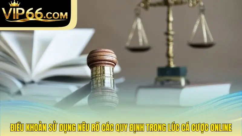 Điều khoản sử dụng nêu rõ các quy định trong lúc cá cược online